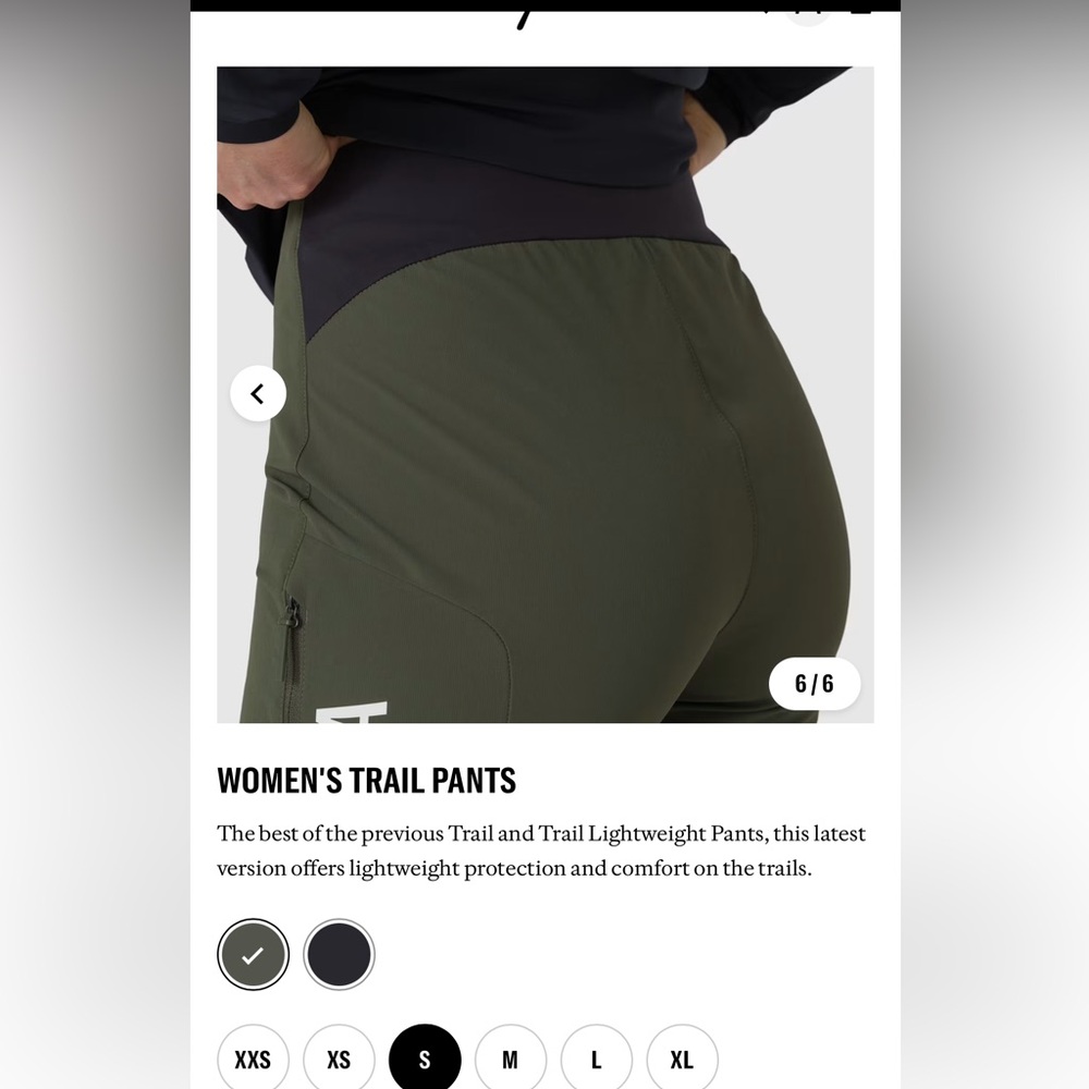 Rapha Women’s MTB Trail Pants in size Small, olive green. In perfect condition! - Picture 5 of 13